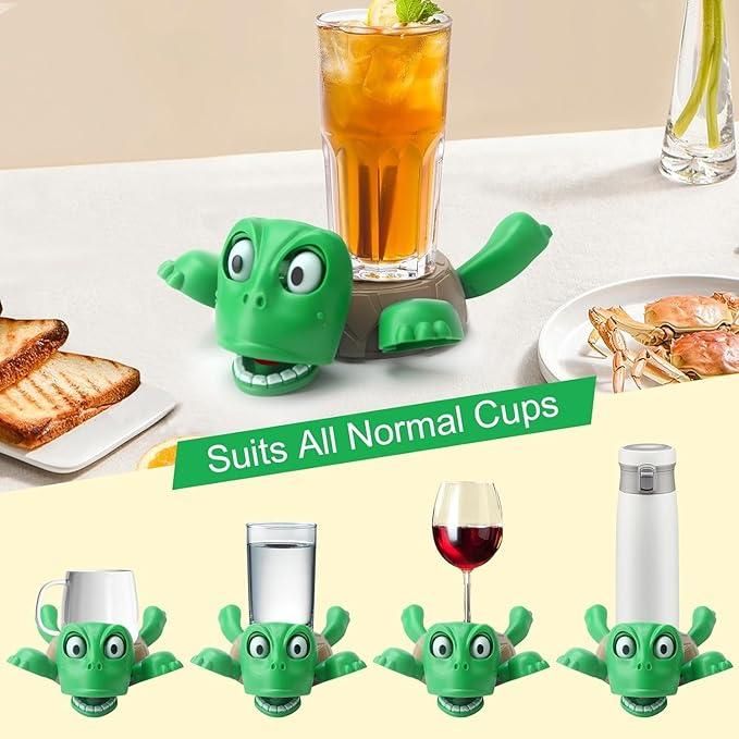 3D Printed Funny Turtle Coaster- Waterproof, Office, Party Gifts