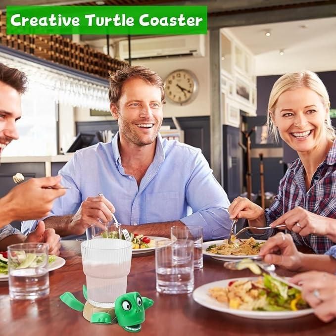 3D Printed Funny Turtle Coaster- Waterproof, Office, Party Gifts