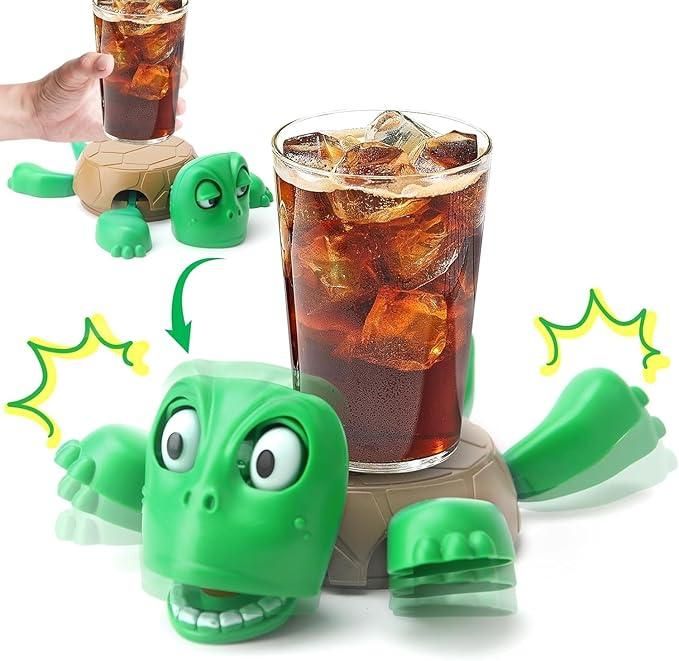 3D Printed Funny Turtle Coaster- Waterproof, Office, Party Gifts